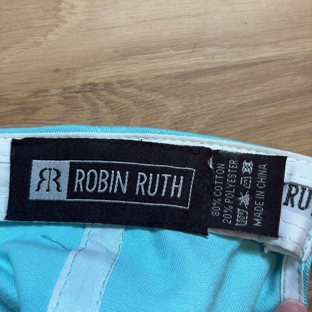 Robin Ruth Adjustable Aqua Baseball Cap with California Patch Women’s